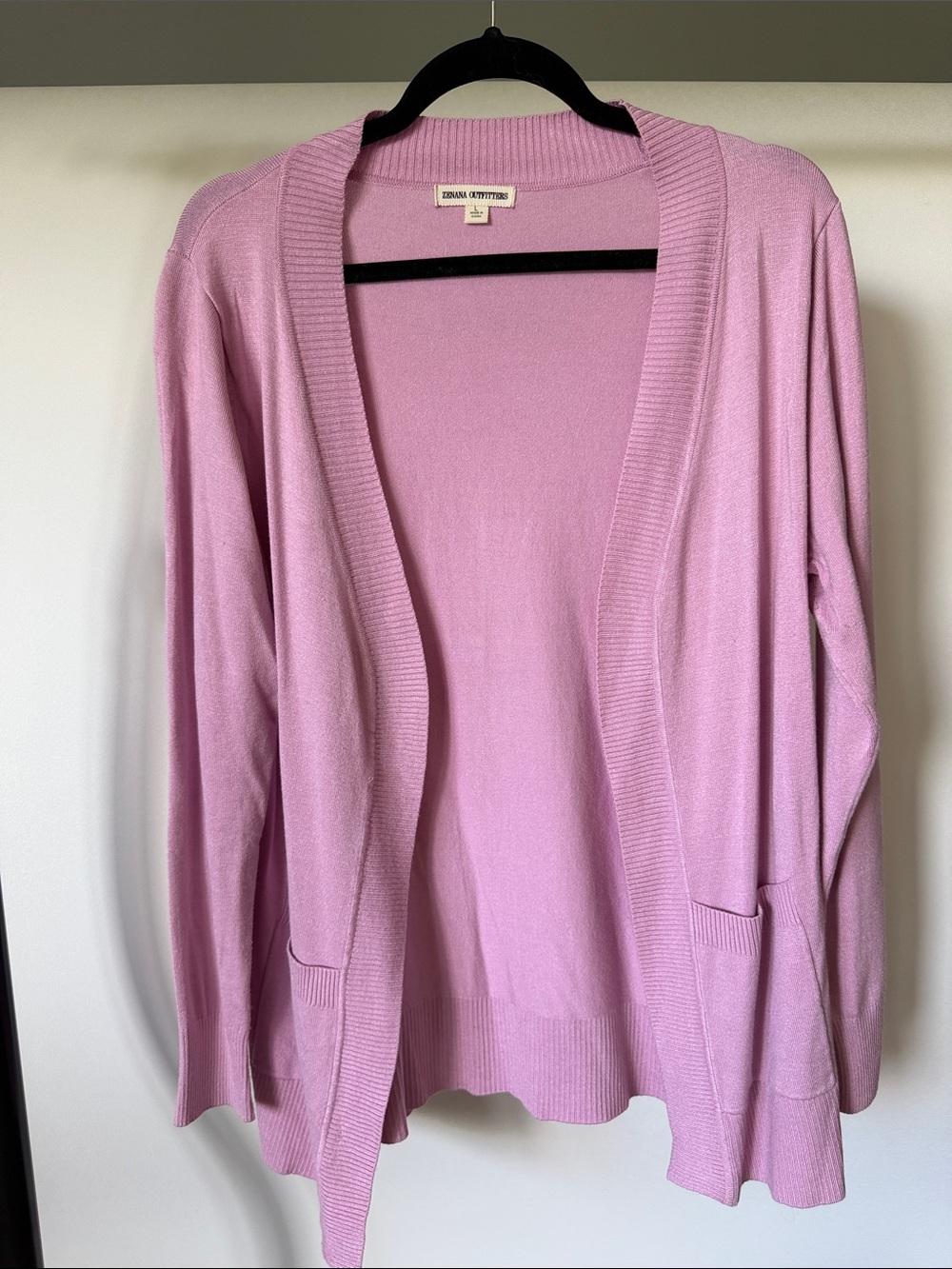 Light Purple (lilac) Open-Front Cardigan